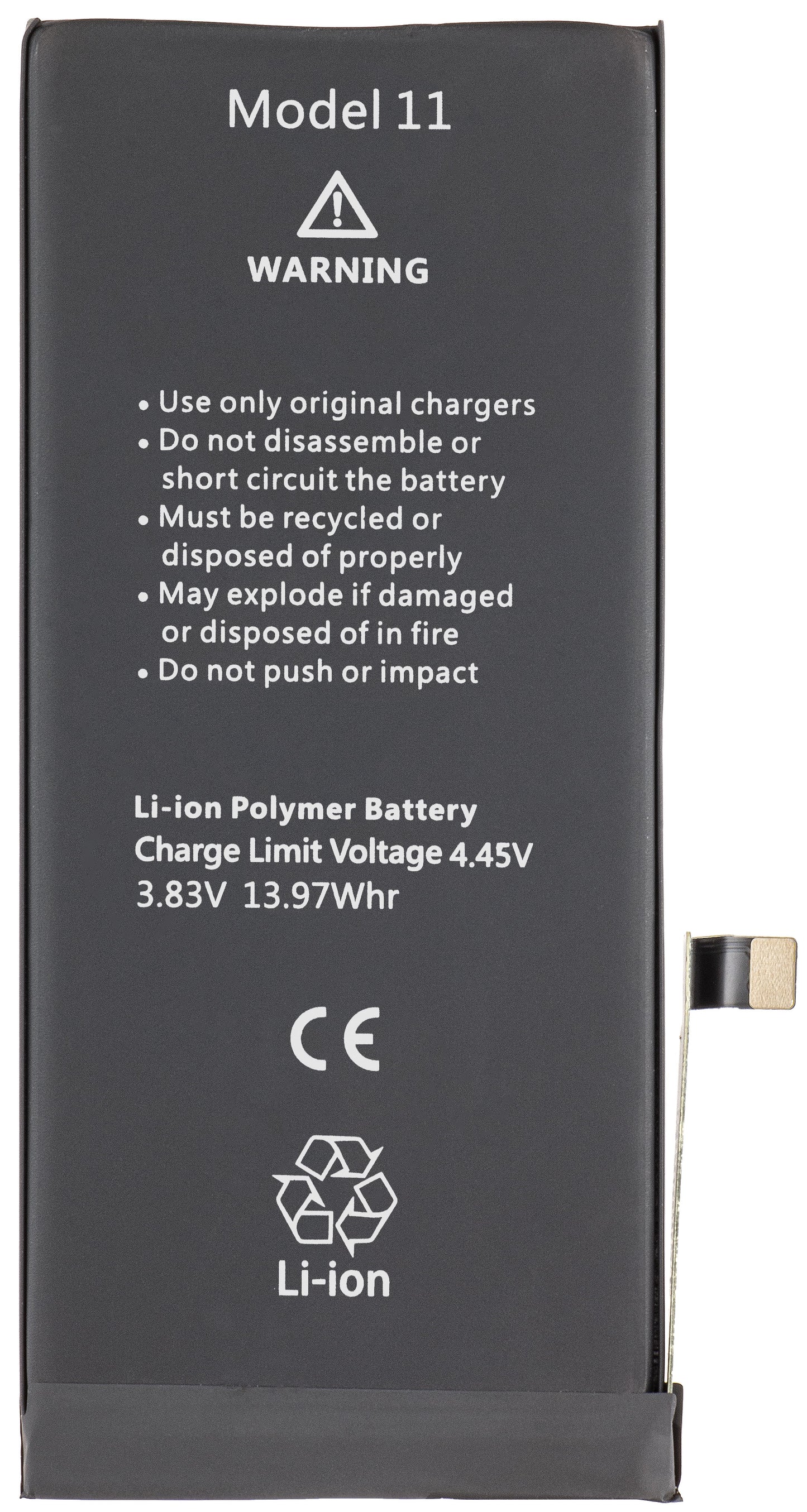 Apple iPhone 11 Batteri, høj kapacitet