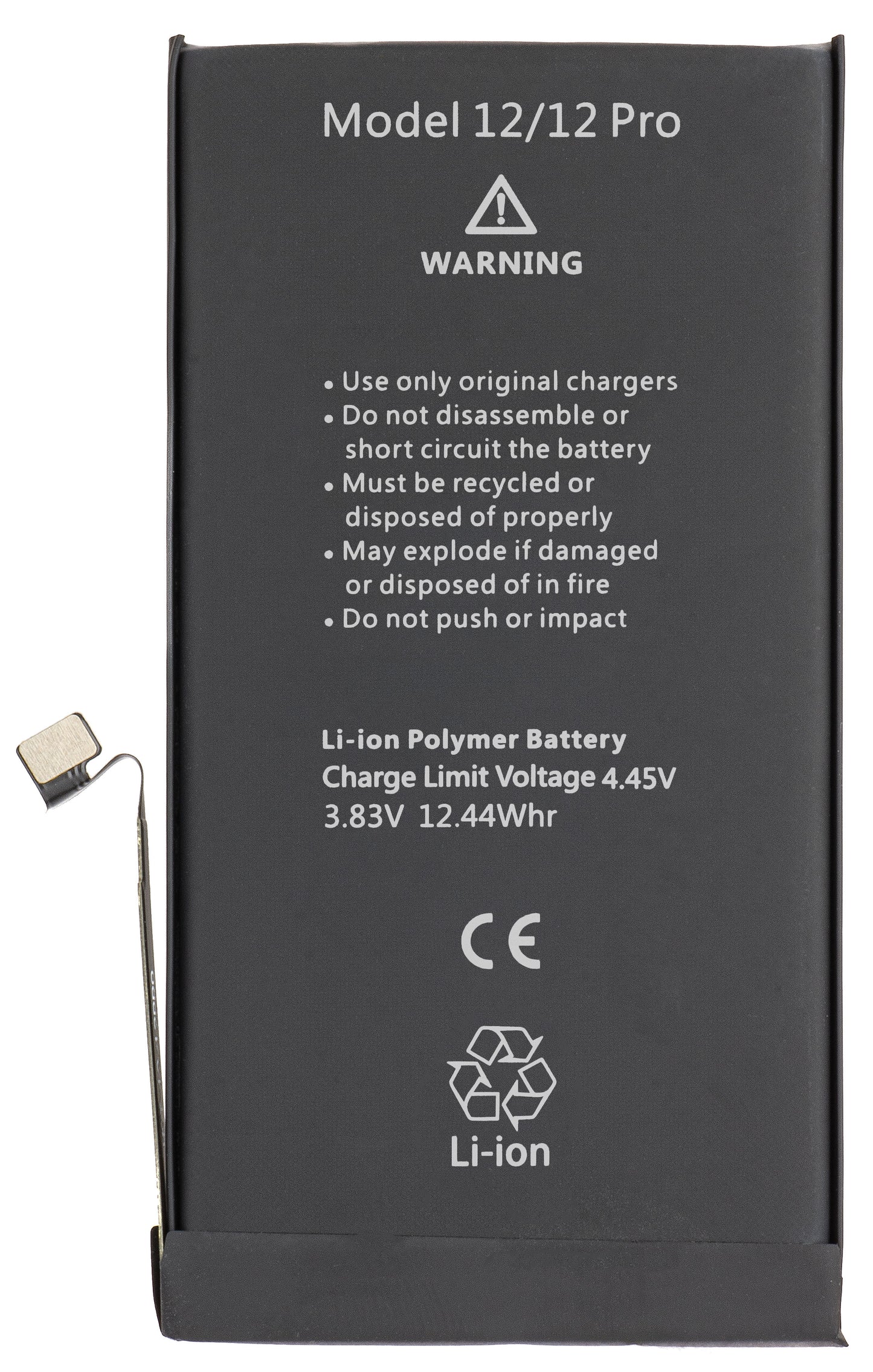 Batteri Apple iPhone 12 / 12 Pro, høj kapacitet