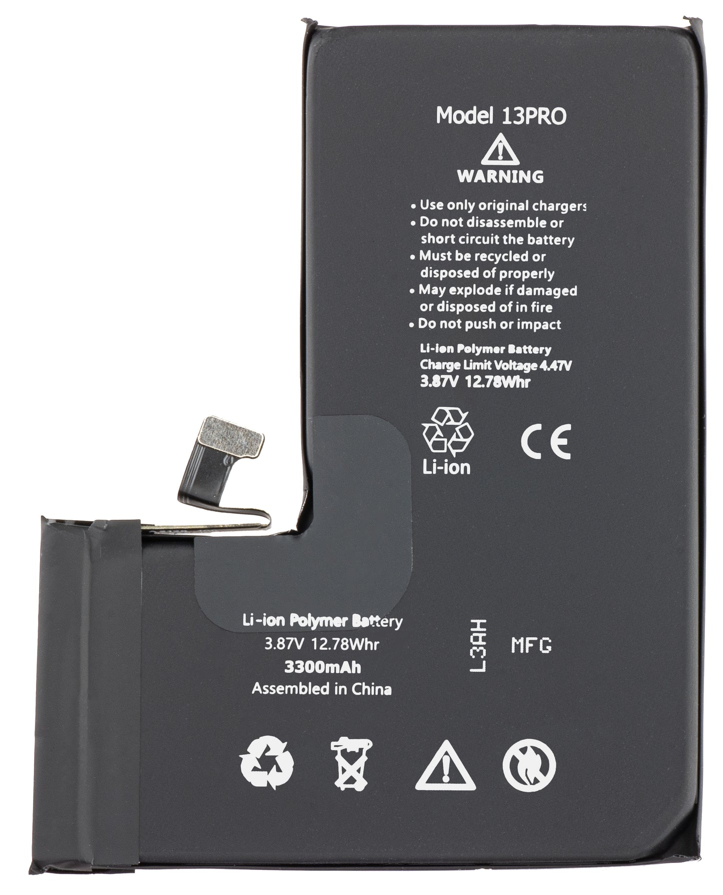 Apple iPhone 13 Pro batteri, høj kapacitet