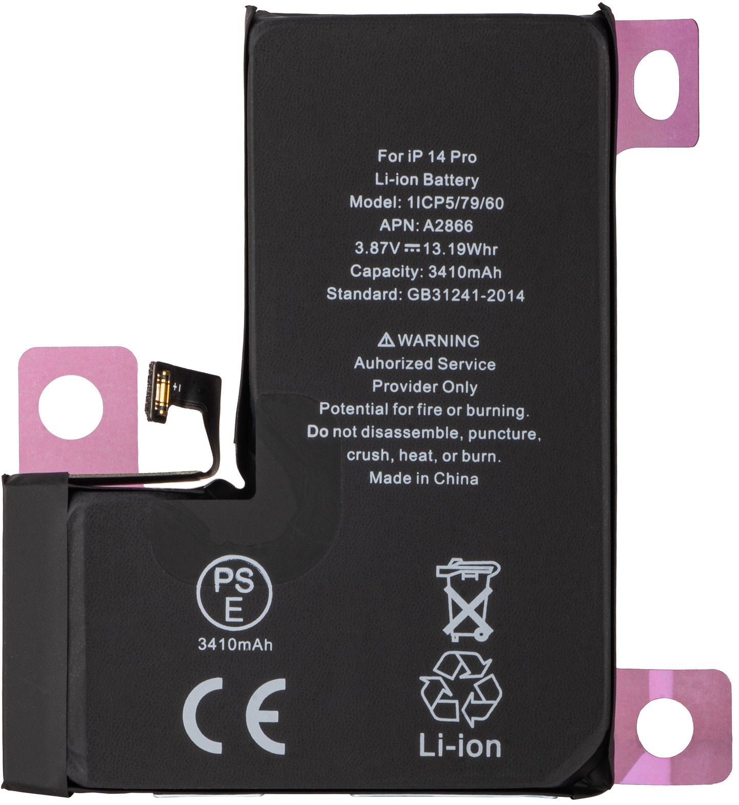 Batteri til Apple iPhone 14 Pro, High Capacity