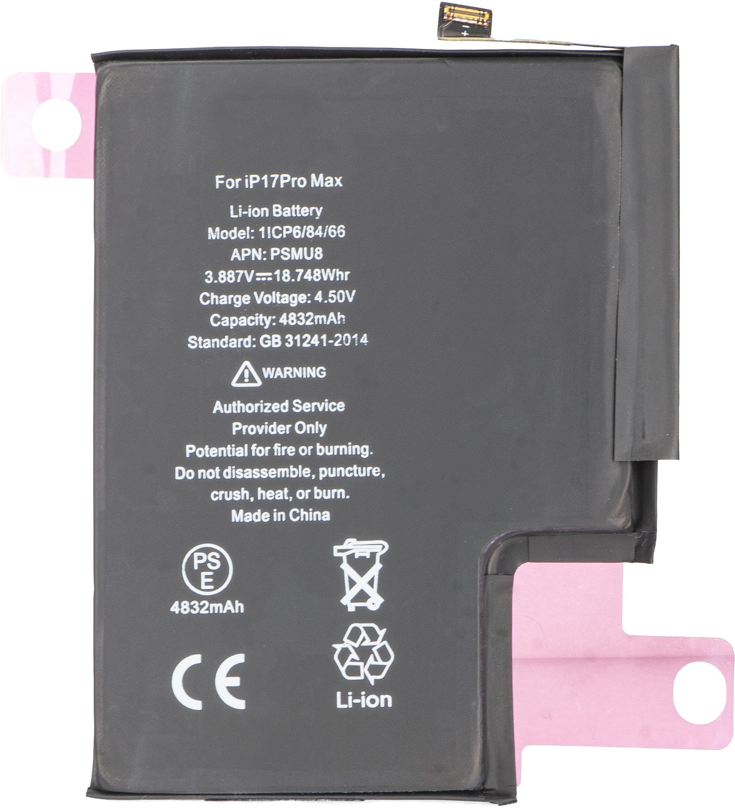 Apple iPhone 17 Pro Max batteri