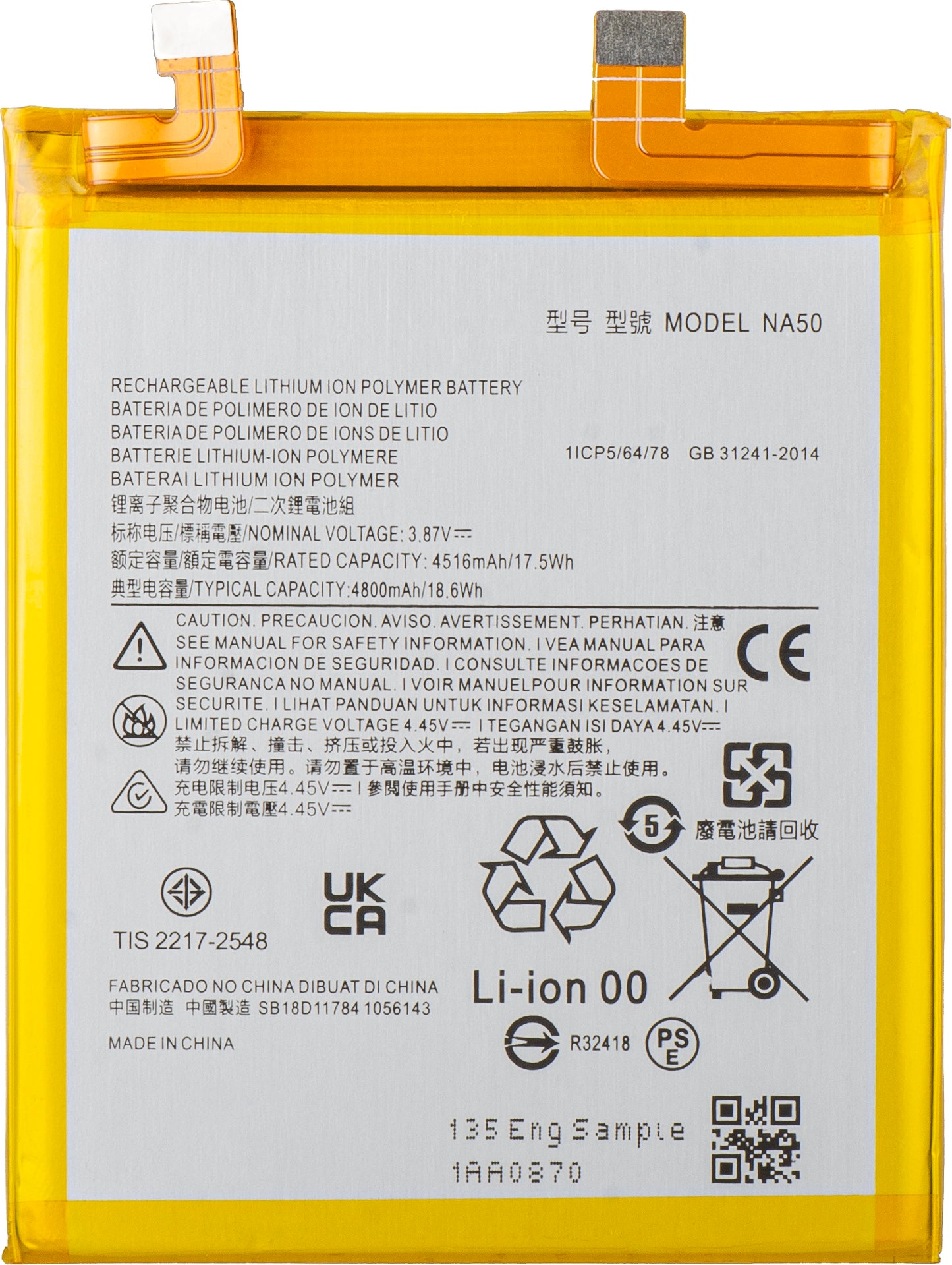 Batteri til Motorola Edge 30 Pro, NA50