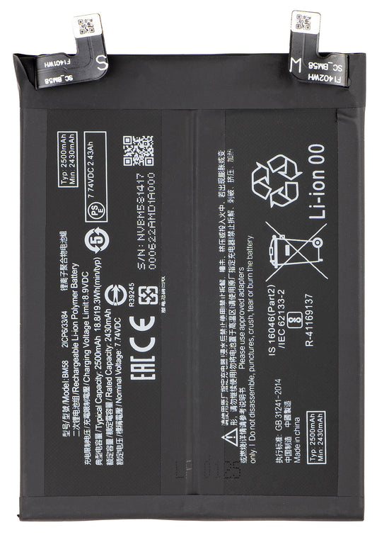 Batteri til Xiaomi 11T Pro, BM58