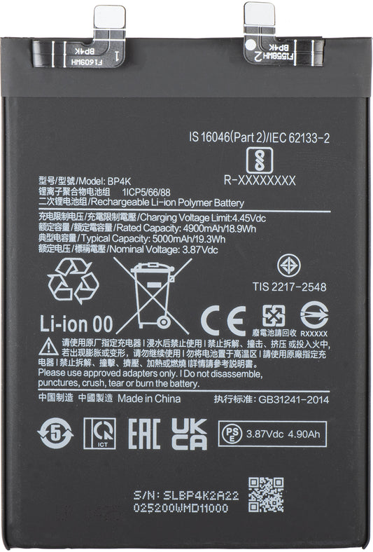 Batteri til Xiaomi Poco X5 Pro / Redmi Note 12 Pro 5G, BP4K