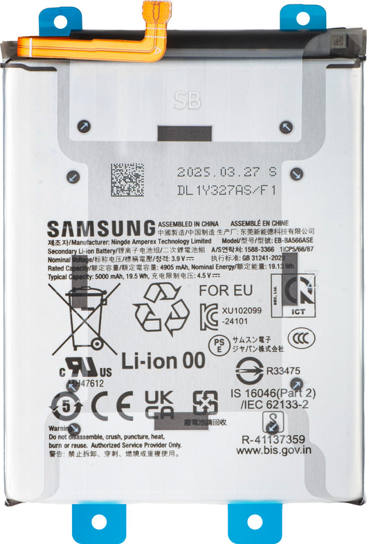 Batteri Samsung Galaxy A56 A566 / A36 A366, EB-BA566ASE, Service Pack GH82-36831A