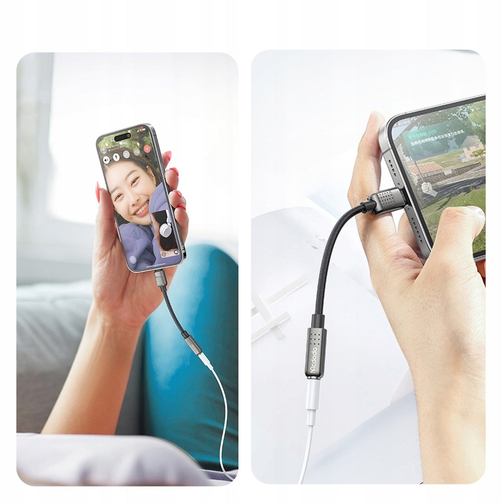 Audioadapter Lightning - 3.5mm McDodo CA-5010, Sort
