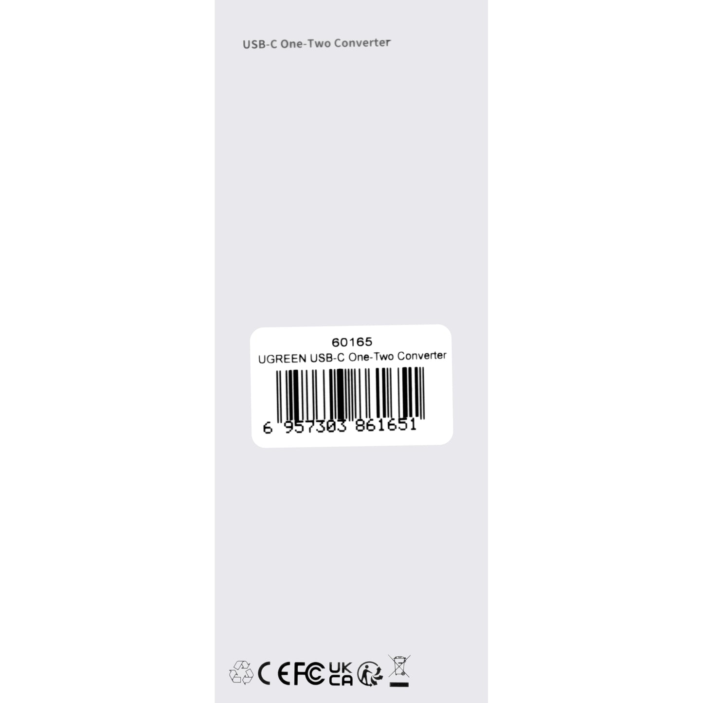 USB-C - USB-C / USB-C Audio Adapter UGREEN CM232, Grå