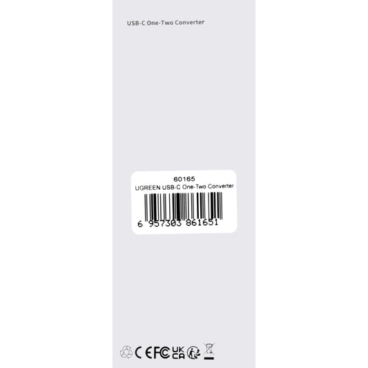 USB-C - USB-C / USB-C Audio Adapter UGREEN CM232, Grå