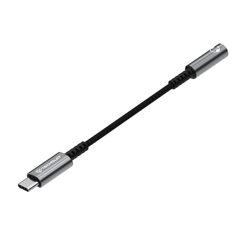 Audioadapter USB-C - 3,5 mm Techsuit AC14 SonicPiX, Grå