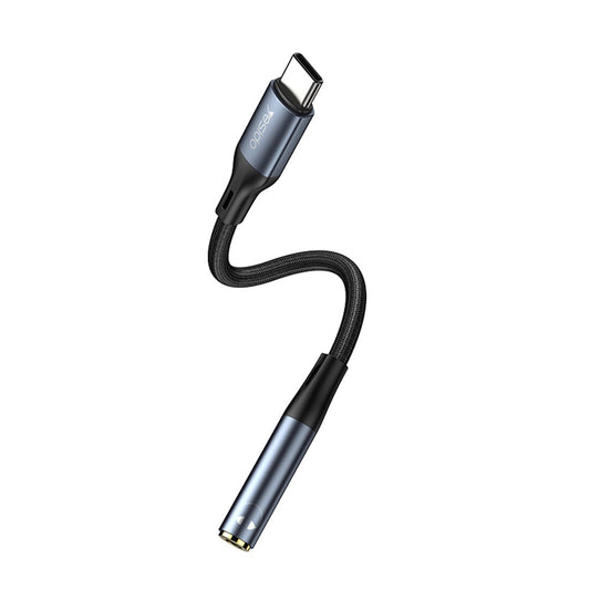 Audioadapter USB-C - 3.5mm Yesido YAU38, Sort