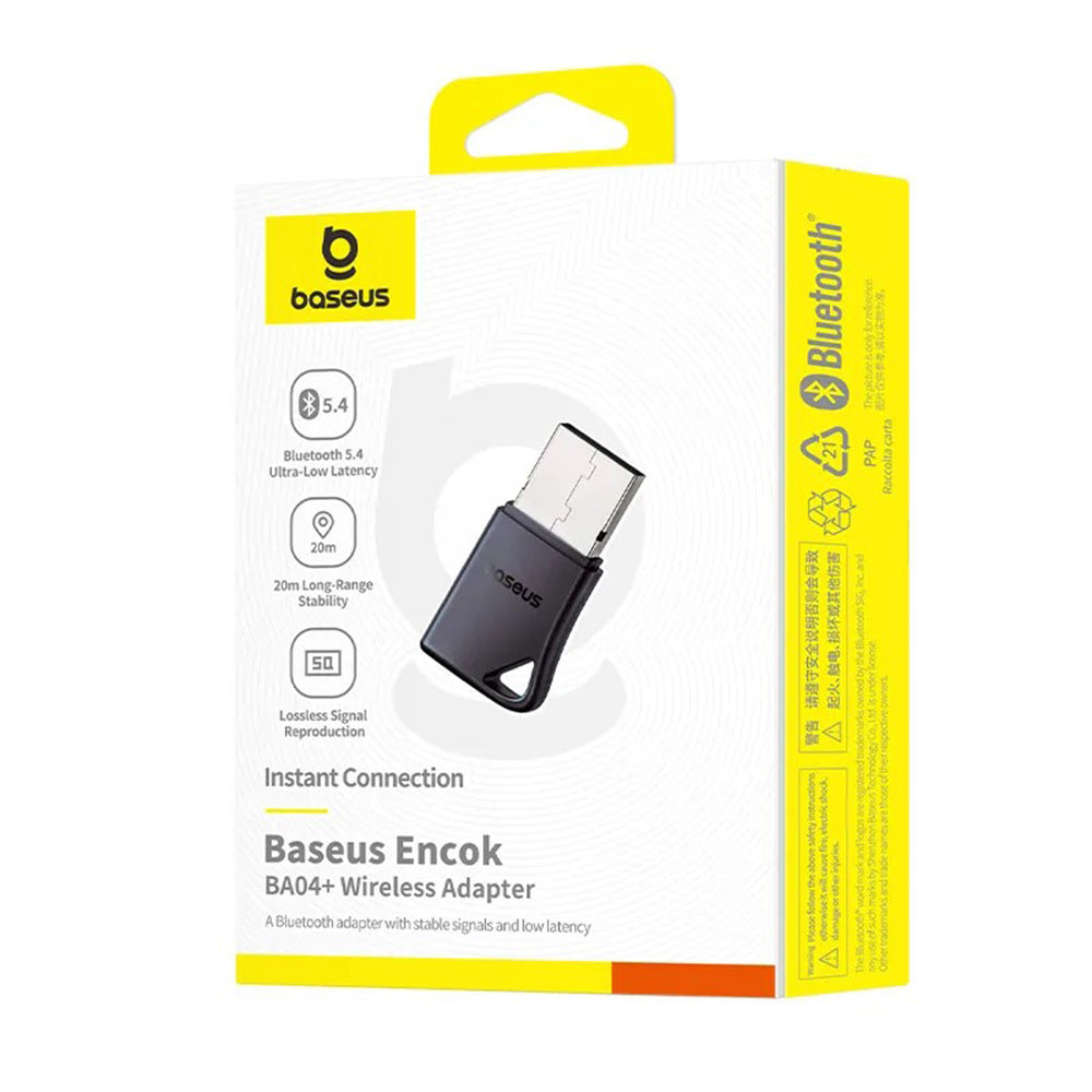 Bluetooth USB-adapter Baseus Encok BA04+, Sort A10082600121-00