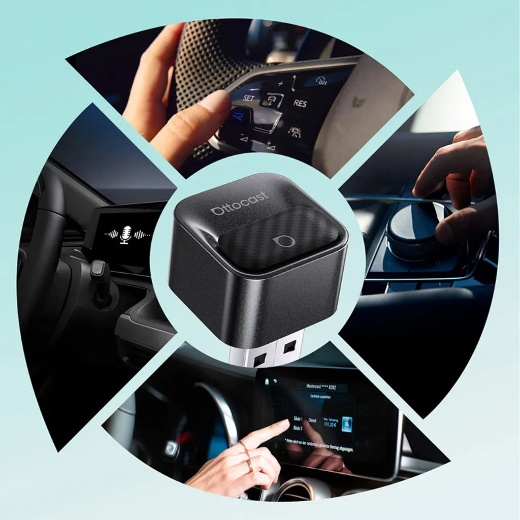 Trådløs Carplay / Android Auto-adapter Ottocast Mini Pico Style B til Apple iPhone / Android-serien CA525-T3