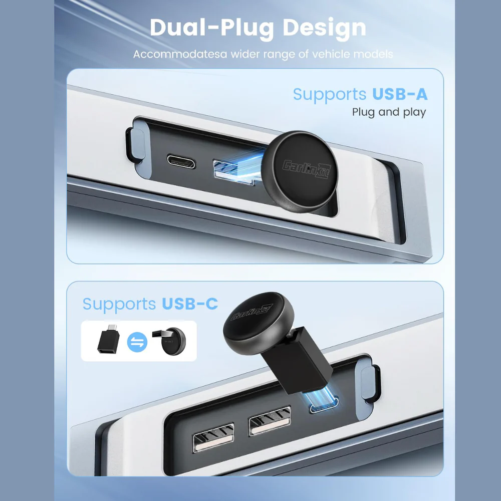 Carplay / Android Auto trådløs adapter Carlinkit Mini Ultra3 til Apple iPhone / Android-serien