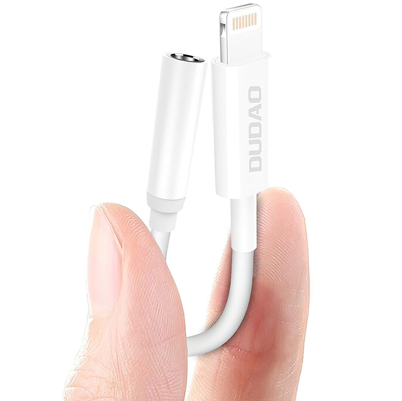 Audioadapter Lightning - 3.5mm Dudao L16i, Hvid