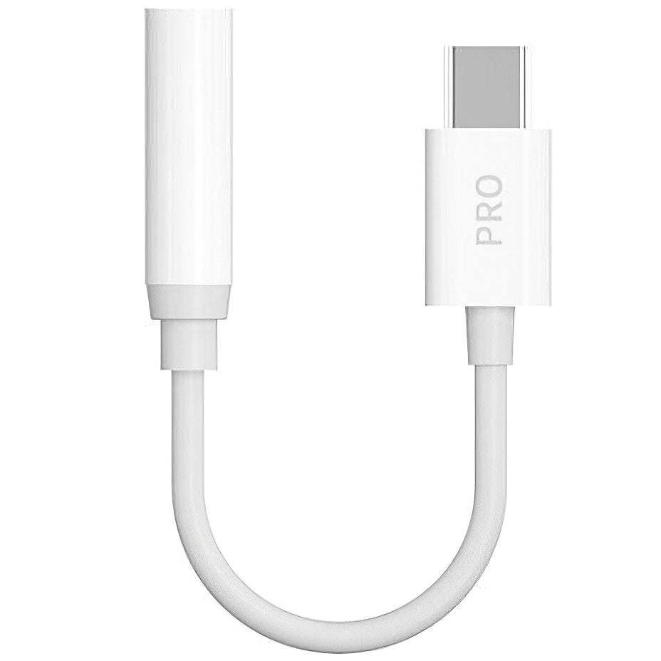 Audioadapter USB-C - 3,5 mm Dudao L16CPro, Hvid