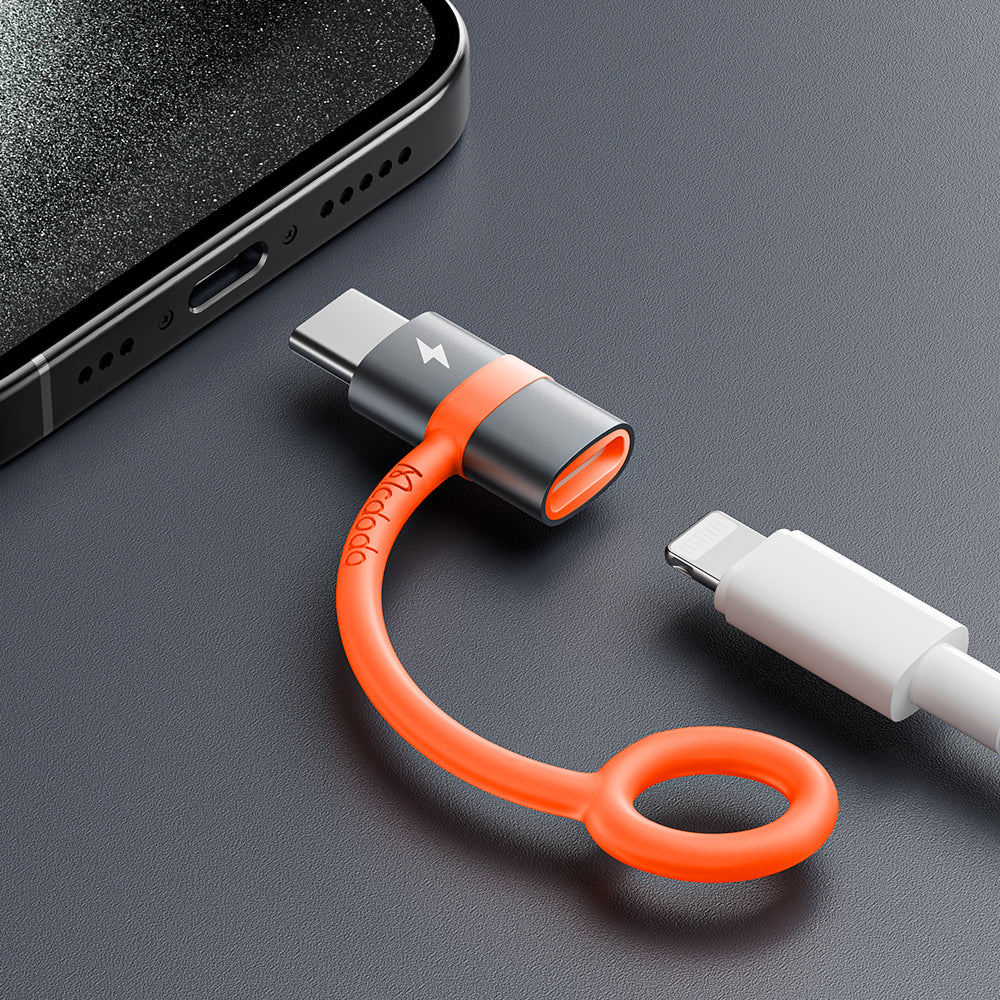 Adapter til data og opladning Lightning - USB-C McDodo OT-5530, Grå