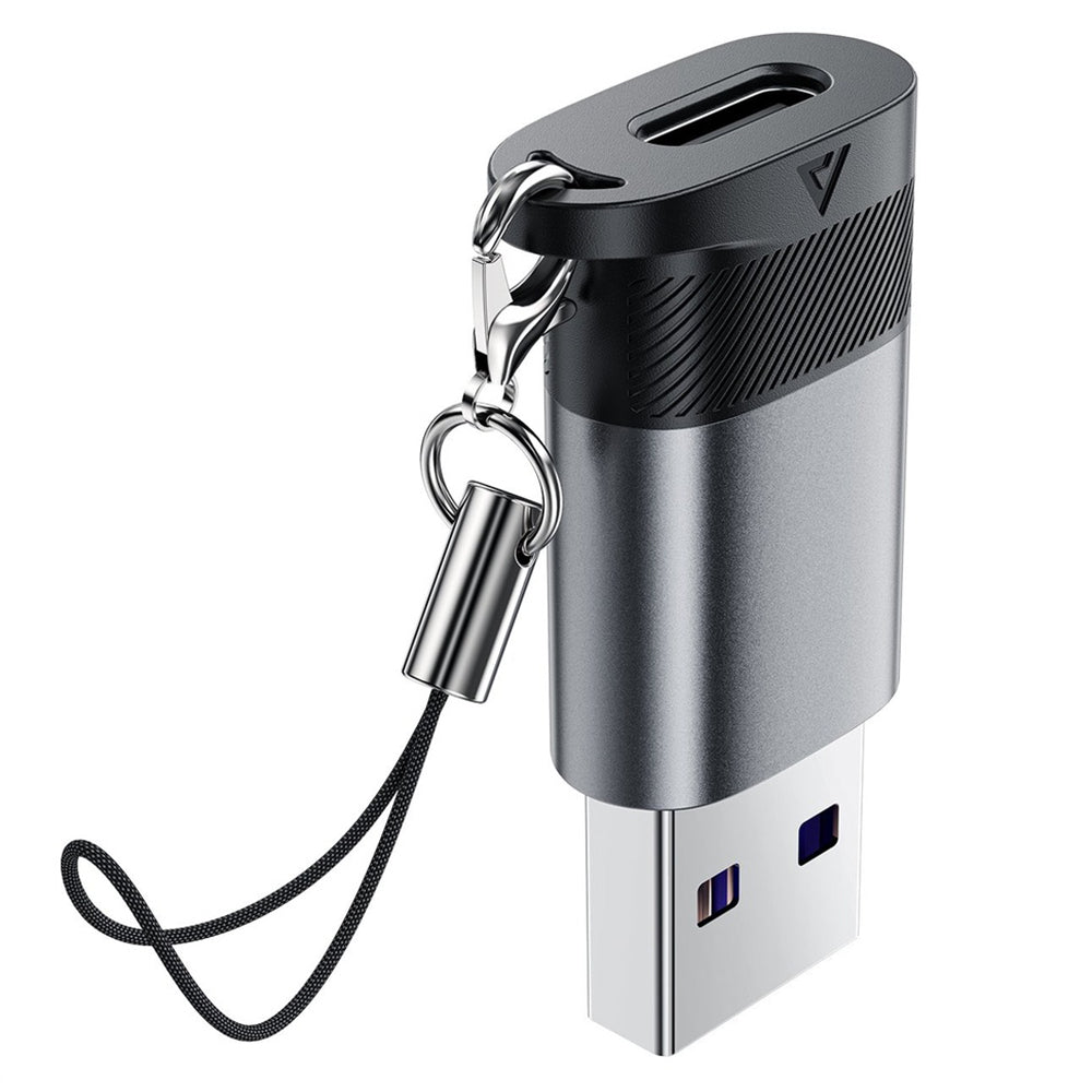 USB-C - USB-A Acefast J8 Data- og Opladningsadapter, Grå