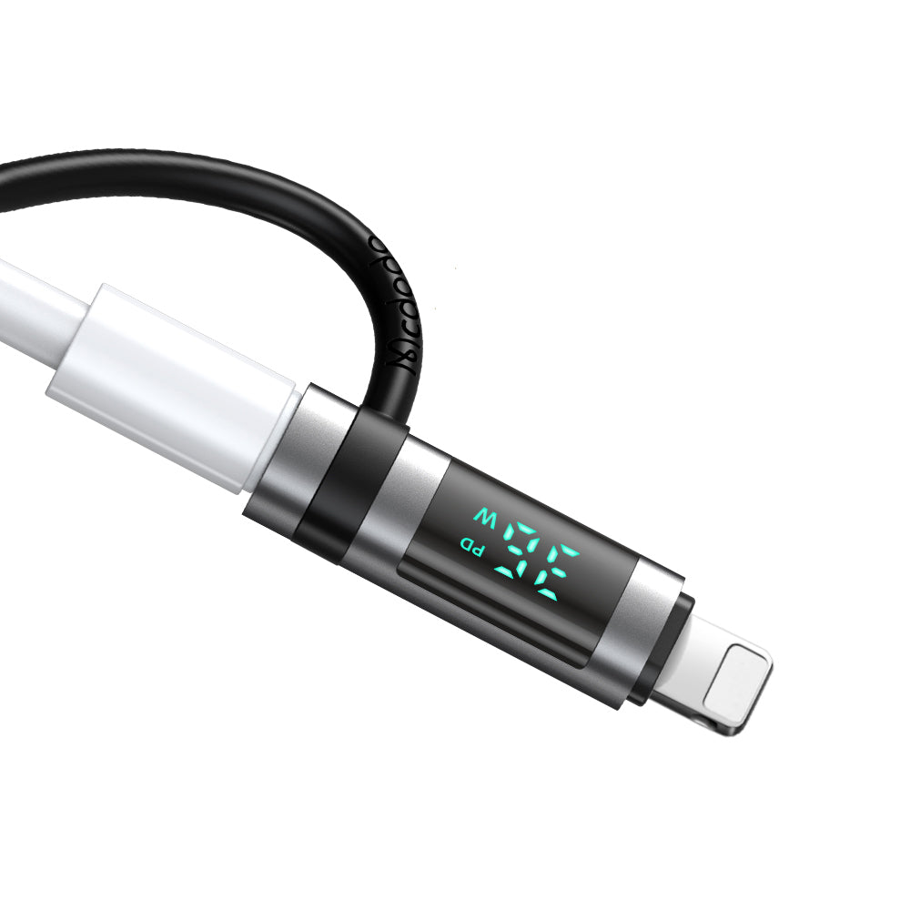 USB-C - Lightning McDodo OT-2610 Pigeon Display Adapter, Sort
