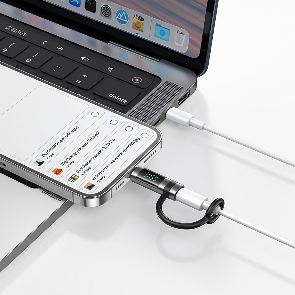 USB-C - Lightning McDodo OT-2610 Pigeon Display Adapter, Sort