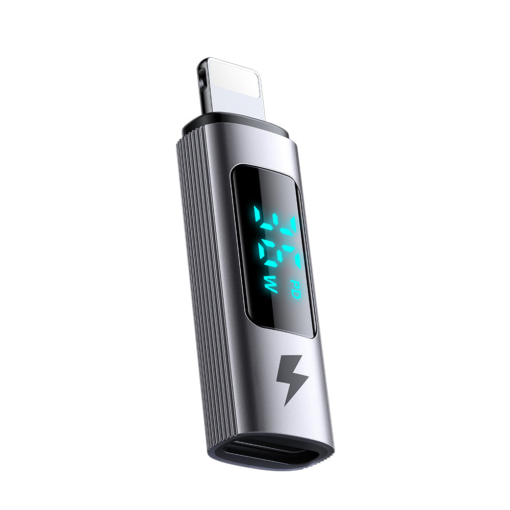 Data- og Opladningsadapter USB-C - Lightning McDodo OT-6100 Wales Display, Sort