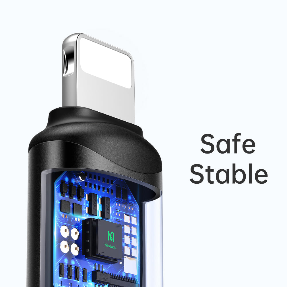 USB-C - Lightning McDodo OT-7680 Data- og Opladningsadapter, Sort