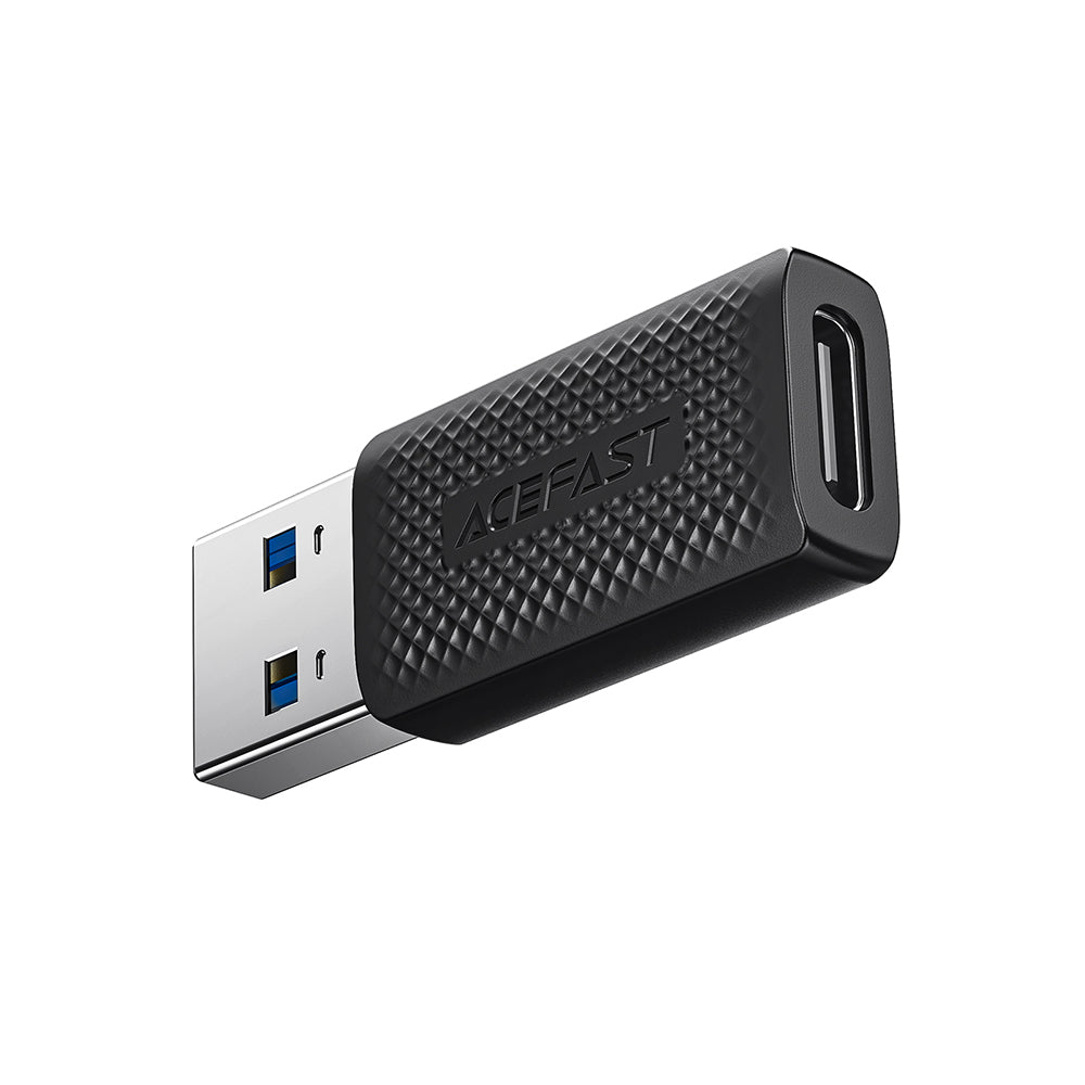 Data- og Opladningsadapter USB-C til USB-A Acefast J2, Sort