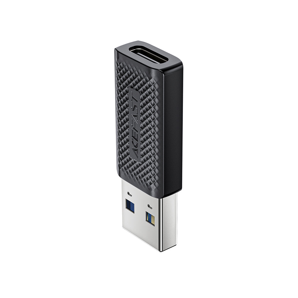 Data- og Opladningsadapter USB-C til USB-A Acefast J2, Sort