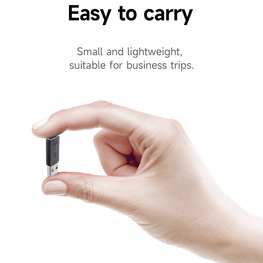 Data- og Opladningsadapter USB-C til USB-A Acefast J2, Sort