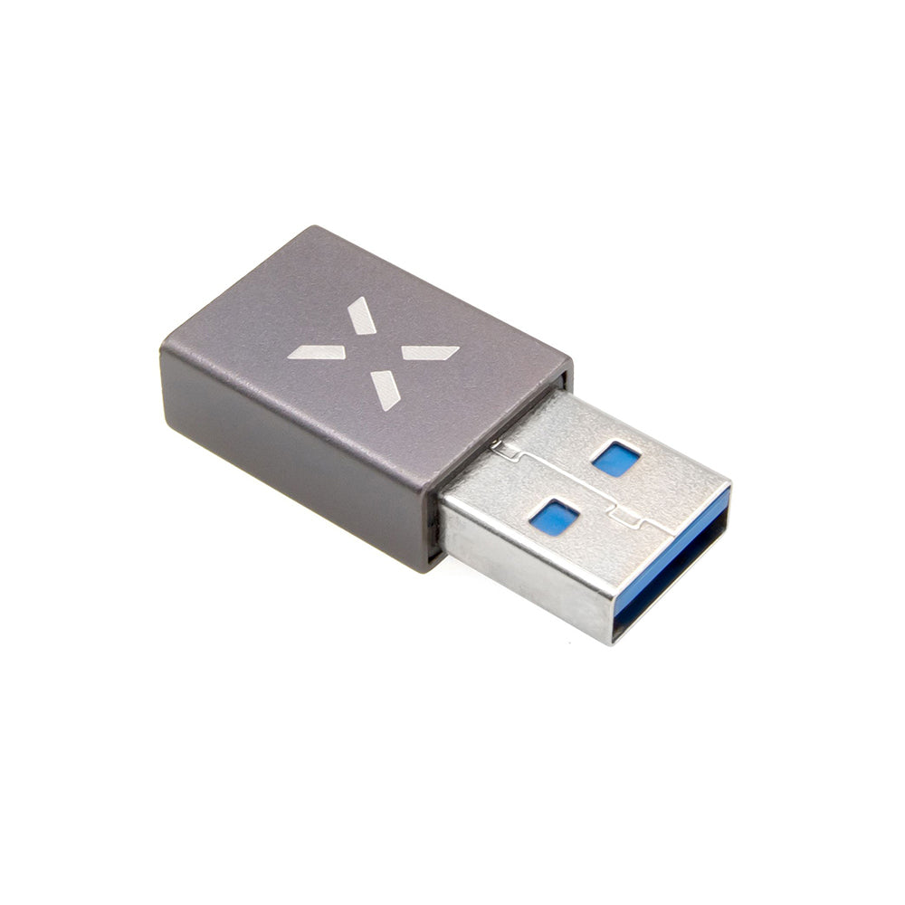 USB-C - USB-A Fixed Data- og Opladningsadapter, Grå