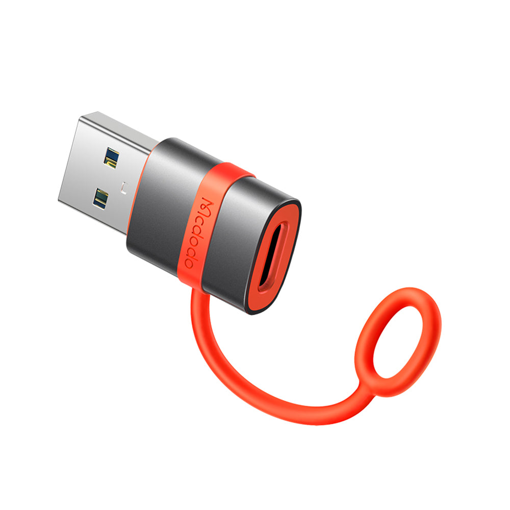 Adapter til data og opladning USB-C - USB-A McDodo OT-3800, Grå