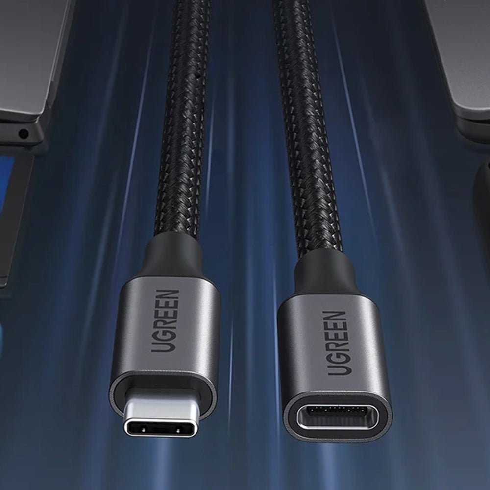 UGREEN US372 USB-C forlænger (45191), 1m, Sort