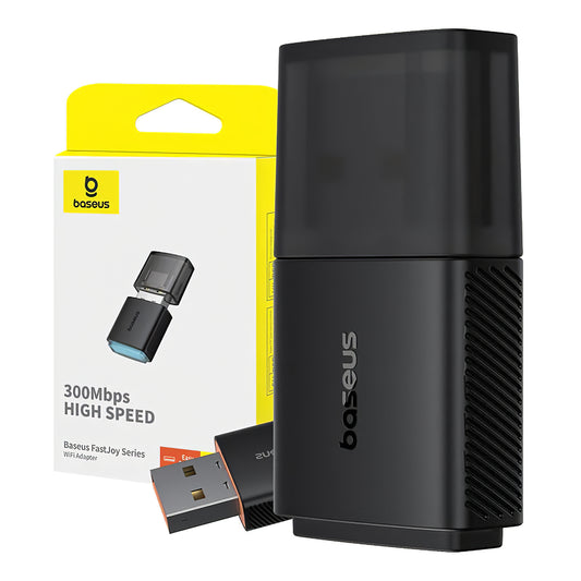 Baseus FastJoy trådløs adapter, Dual Band, 300 Mbps, sort B01317600111-03