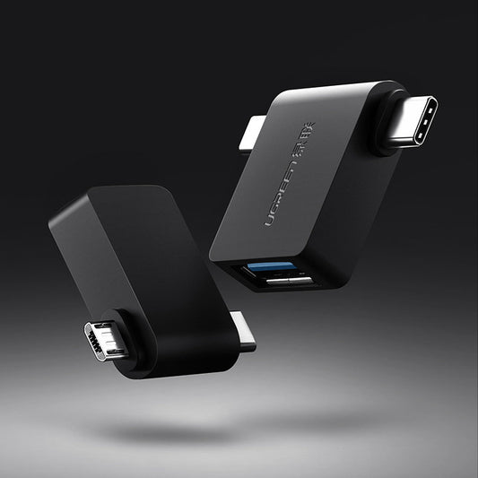 OTG microUSB / USB-C - USB-A UGREEN U30453, Black