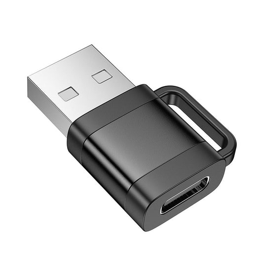 USB-C - USB-A Data og Opladningsadapter HOCO UA31D, Sort