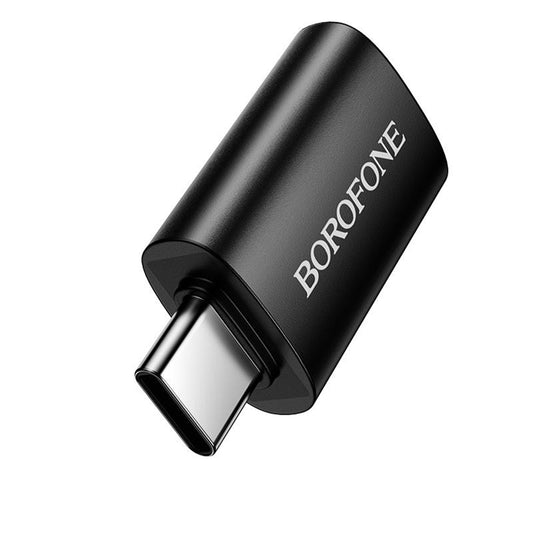 OTG USB-C - USB-A adapter Borofone BV26C, Sort