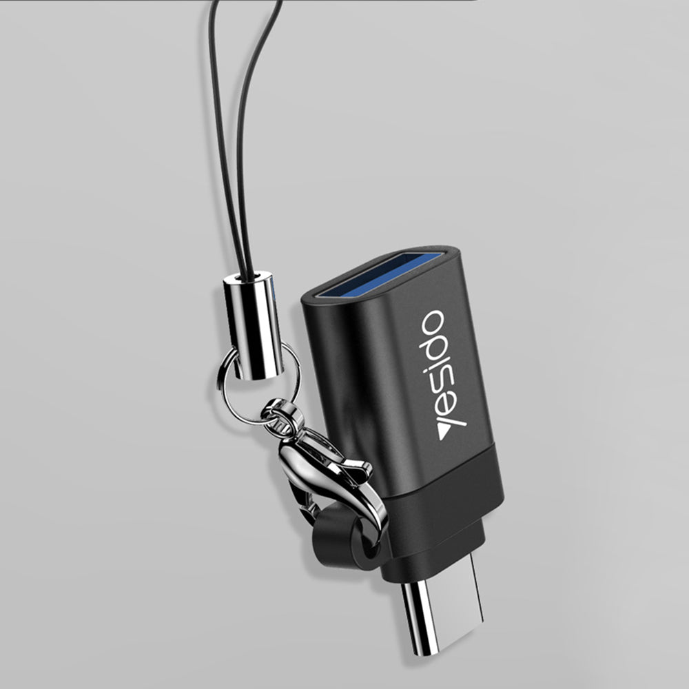 OTG Adapter USB-C - USB-A Yesido GS06, Sort