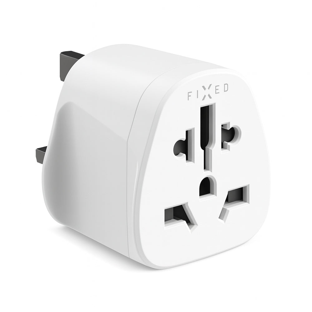 Netværksadapter Fixed EU / US / AUS - UK, Hvid