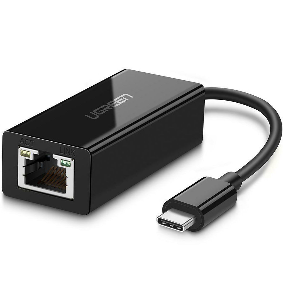 UGREEN US236 Network Card, RJ45, USB-C, Black