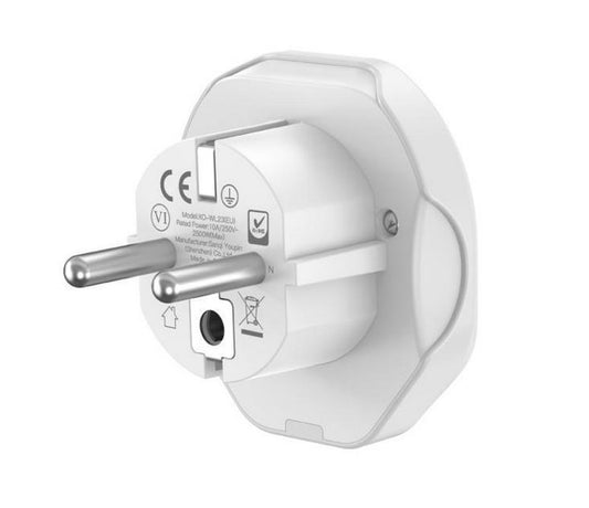 Netværksadapter XO Design WL23 US / UK / AU / FI / CN - Europa, hvid
