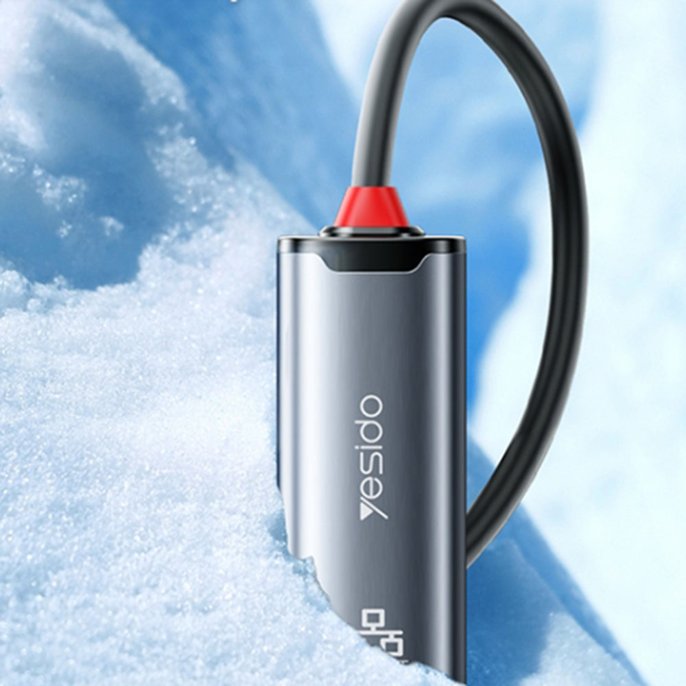 Netværkskort Yesido HB26, RJ45, USB / USB-C, Grå