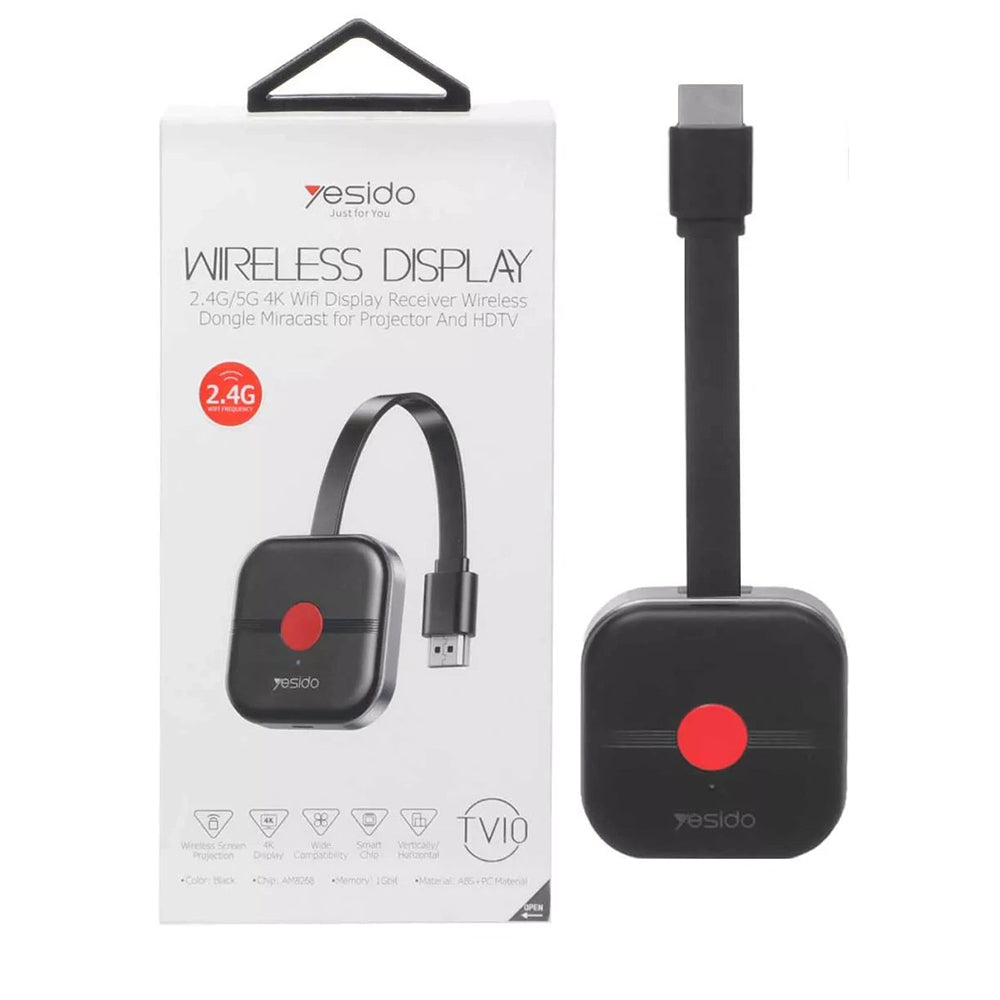 Trådløs Multimedia Adapter Yesido TV10, Sort