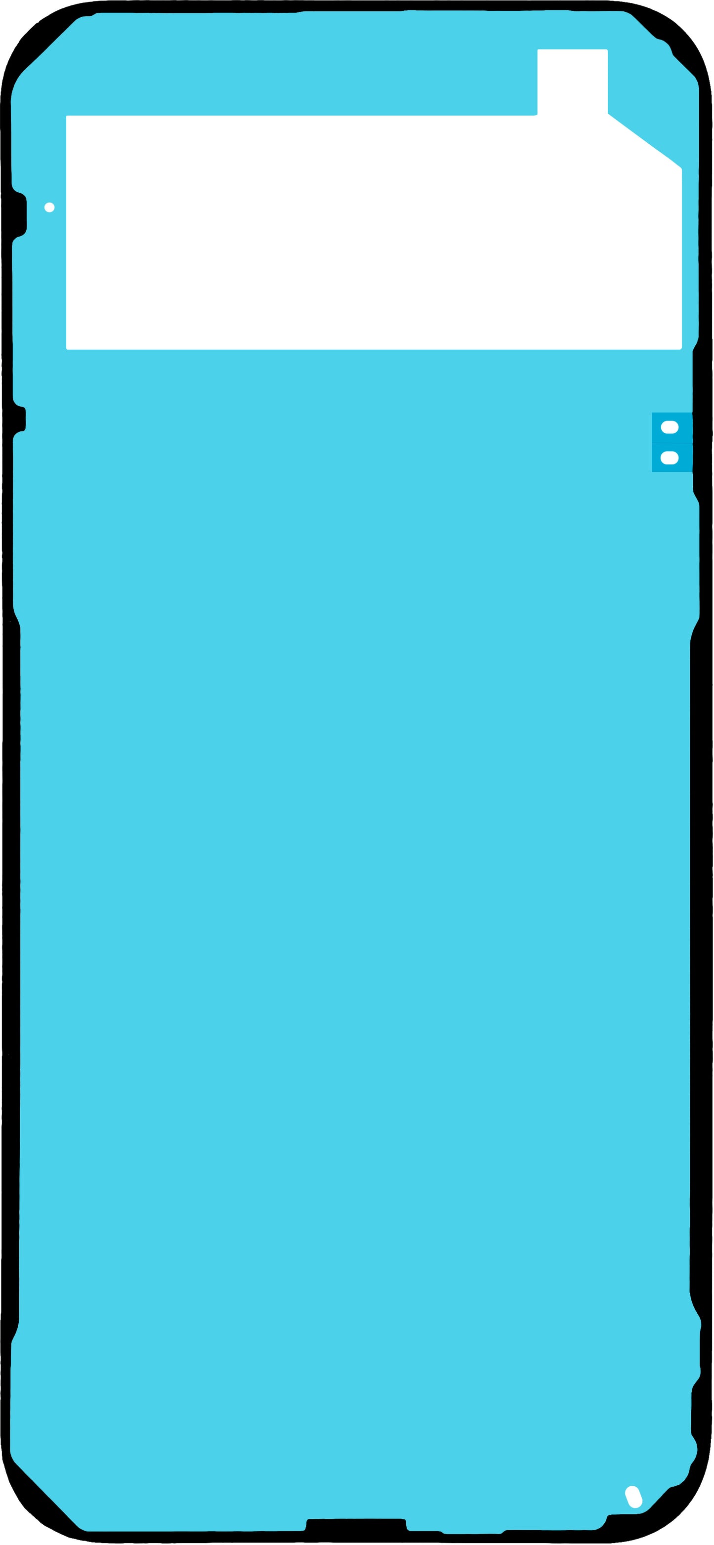 Klæbemiddel til batteridæksel Google Pixel 9 Pro XL, Servicepakke G806-10576-90