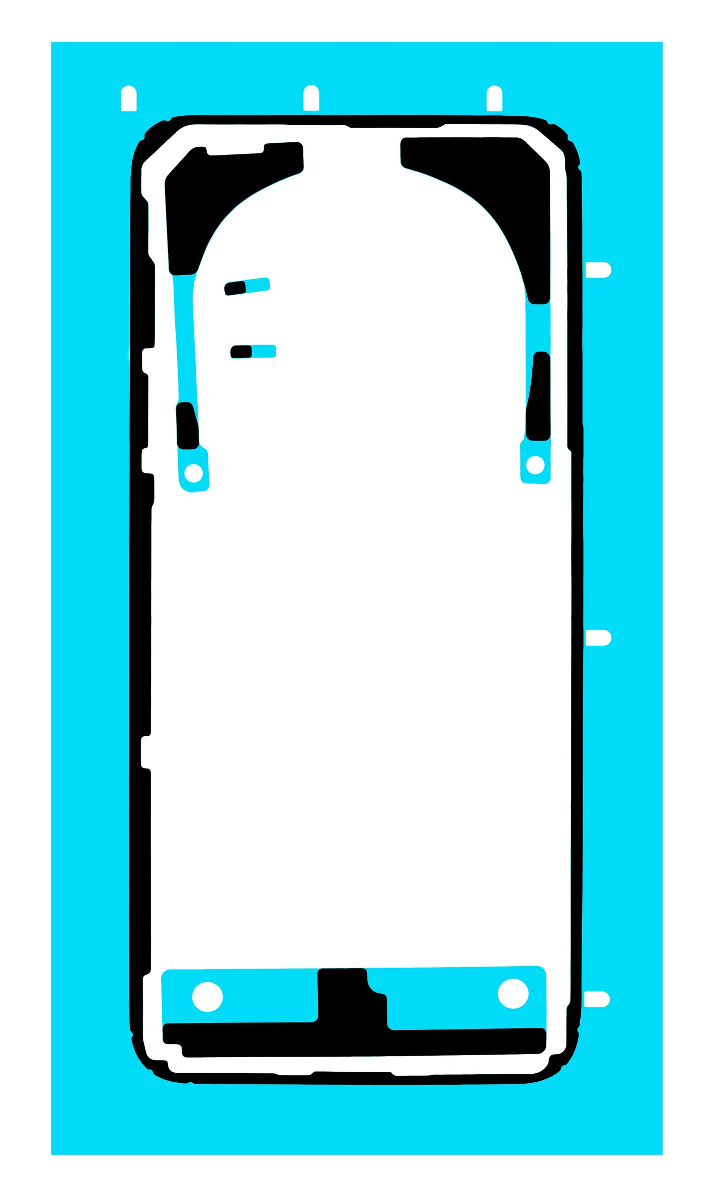 Klæbemiddel til batteridæksel Honor Magic7 Pro, Servicepakke 5163AELQ