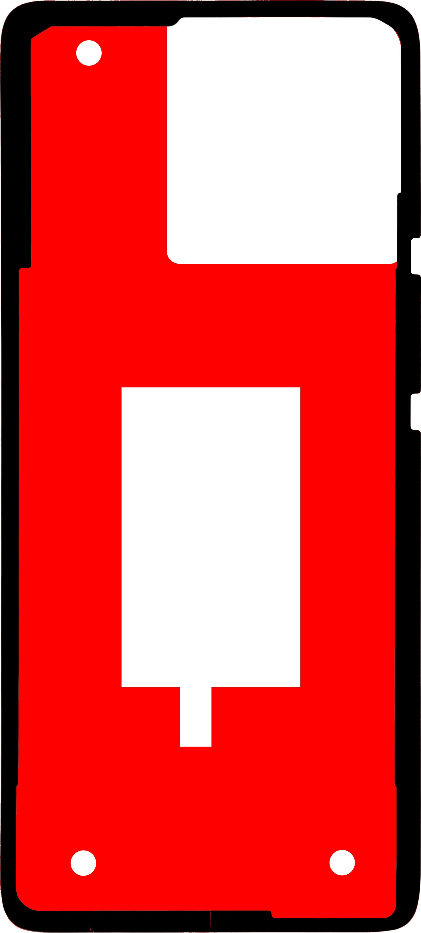 Klæbemiddel til batteridæksel Motorola Edge 40, Materiale PMMA, Servicepakke 5D78C22707