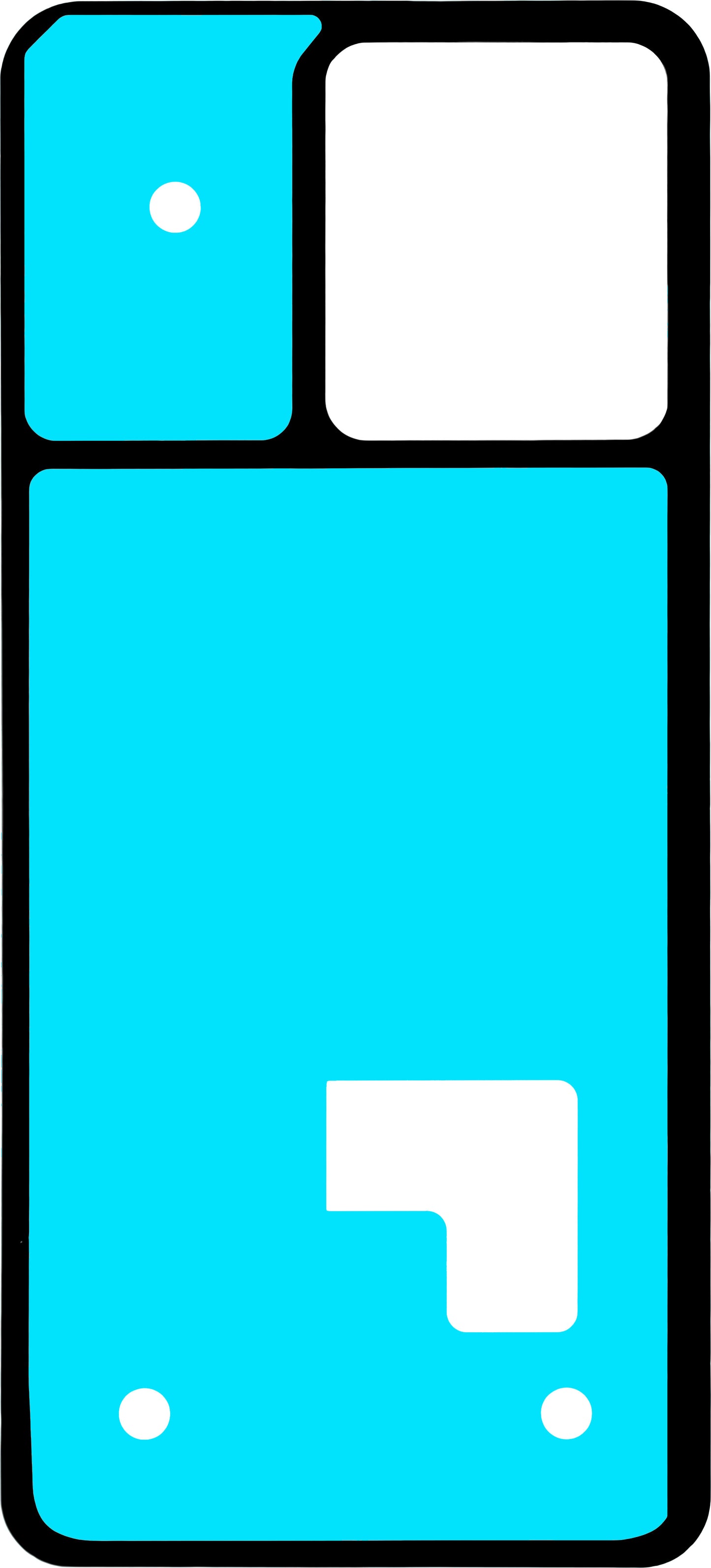 Klæbemiddel til batteridæksel Motorola Edge 40 Neo, Service Pack 5D78C23510