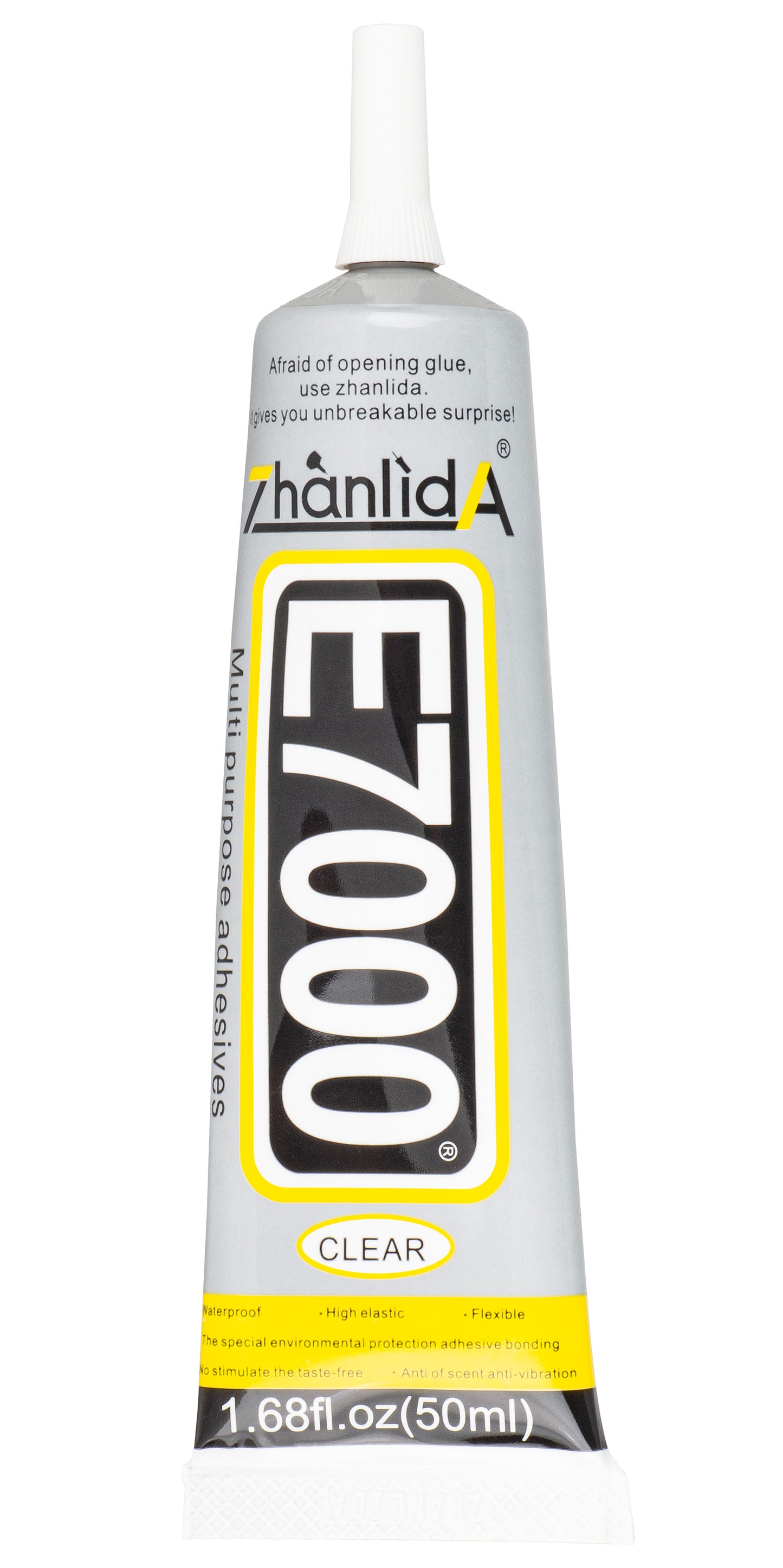 Flydende lim Zhanlida E-7000, 50ml, Transparent