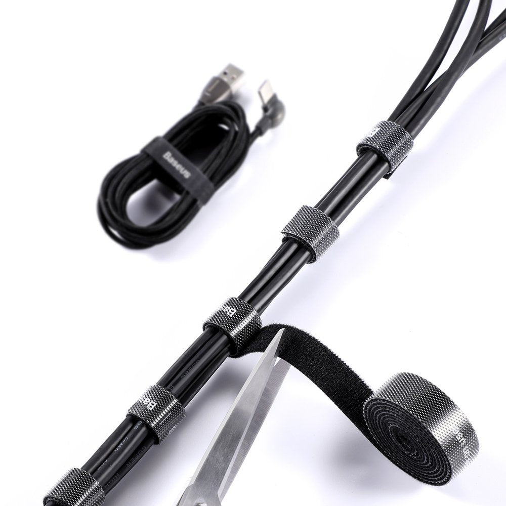 Baseus Circle Kabelorganisator, Velcro, 3m, Sort ACMGT-F01