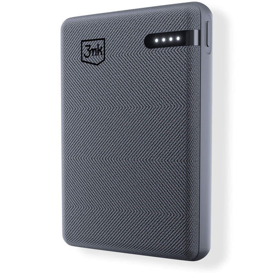 Ekstern Batteri 3MK Pocket, 5000mAh, 12W, 1 x USB-C, Grå