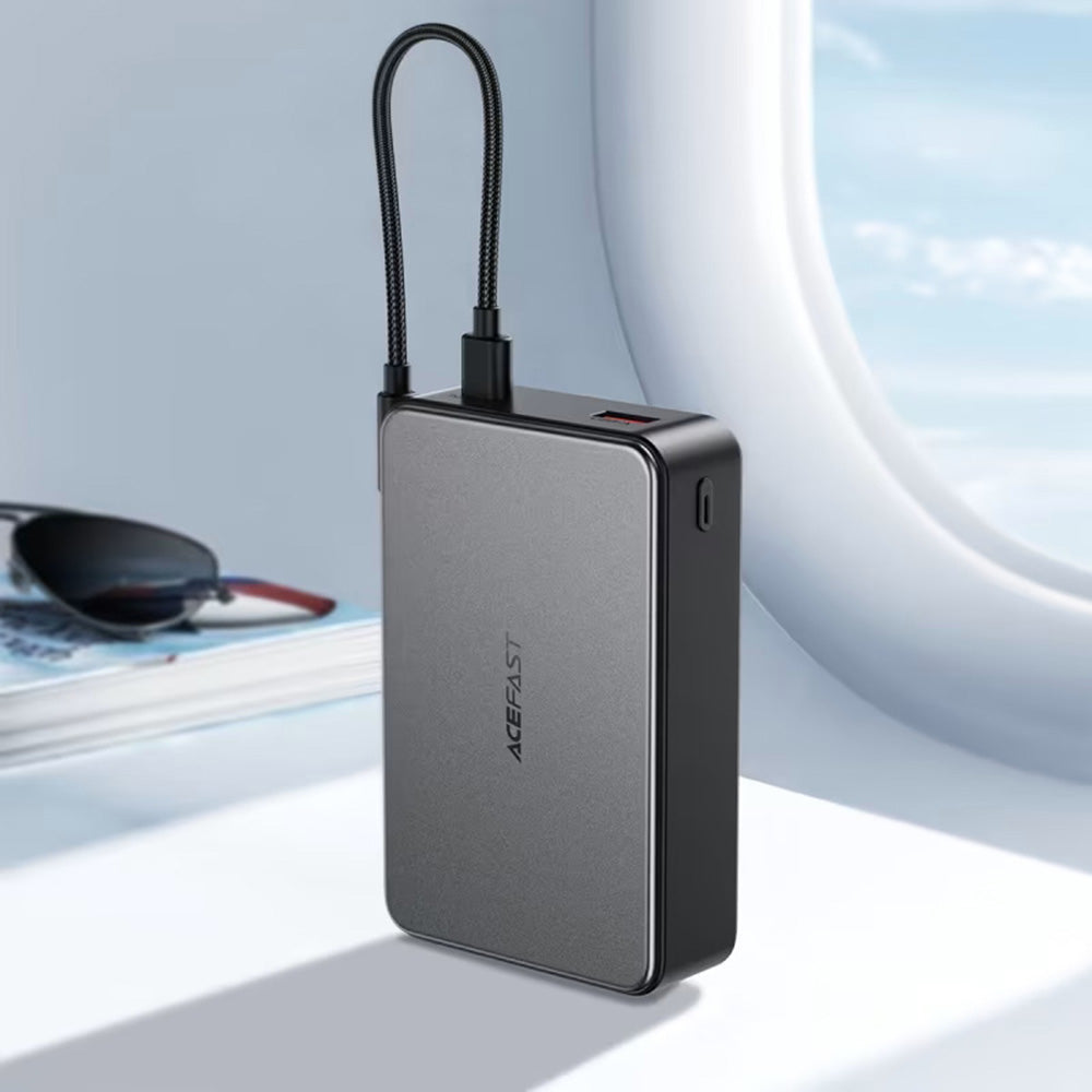 Ekstern batteri Acefast M29, 20000mAh, 22.5W, QC + PD, 1 x USB-A - 2 x USB-C, Sort