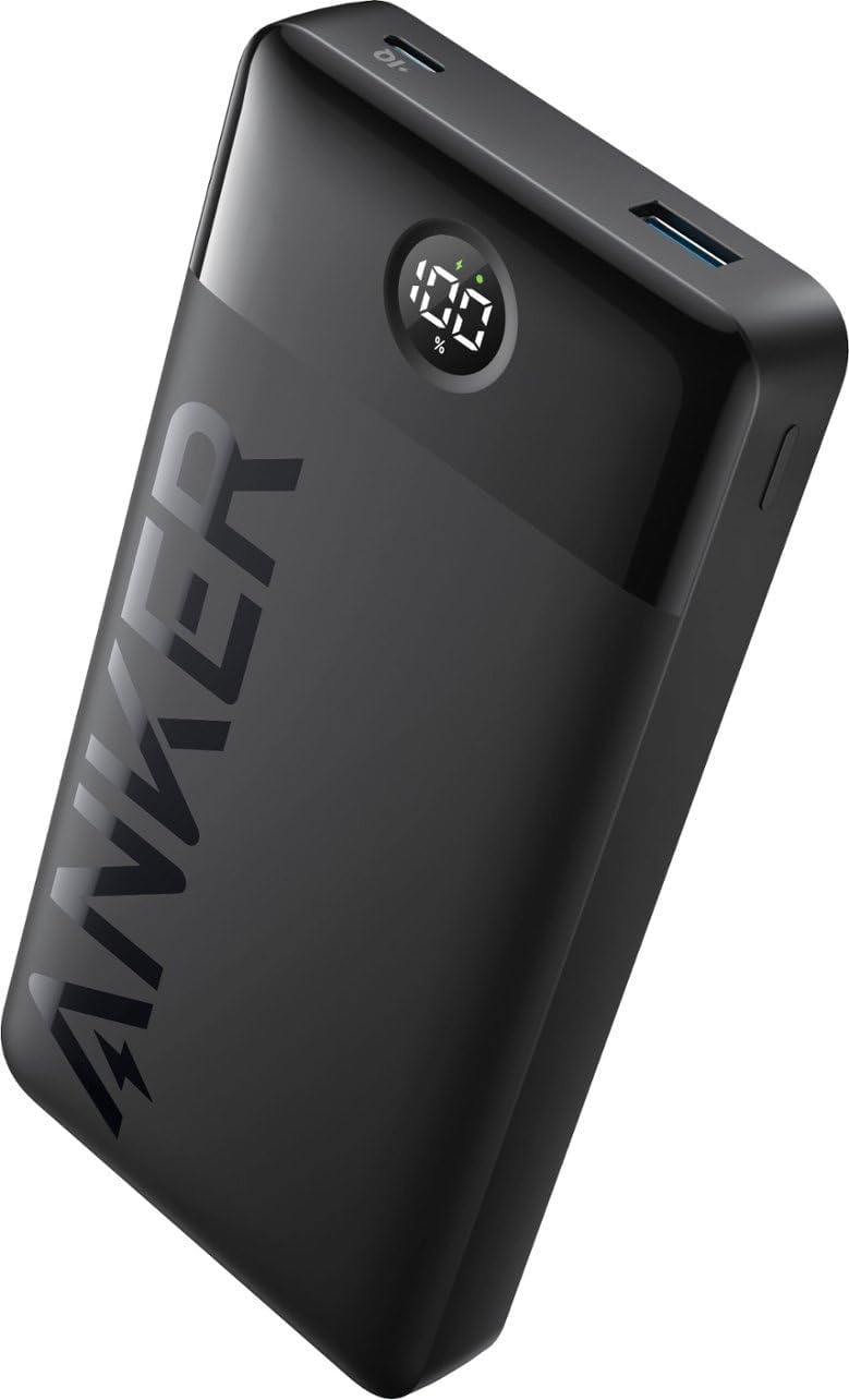 Anker PowerCore 326 Eksternt batteri, 20000mAh, 15W, 1 x USB-A - 1 x USB-C, Sort A1367G11